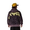 BLUZA Z KAPTUREM FOX IMAGE PRINT OVERSIZED FLEECE PO PLUM PERFECT M